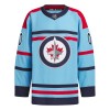 Män Ishockey Winnipeg Jets tröja med eget tryck Anniversary Adidas 2023-24 Blå Authentic
